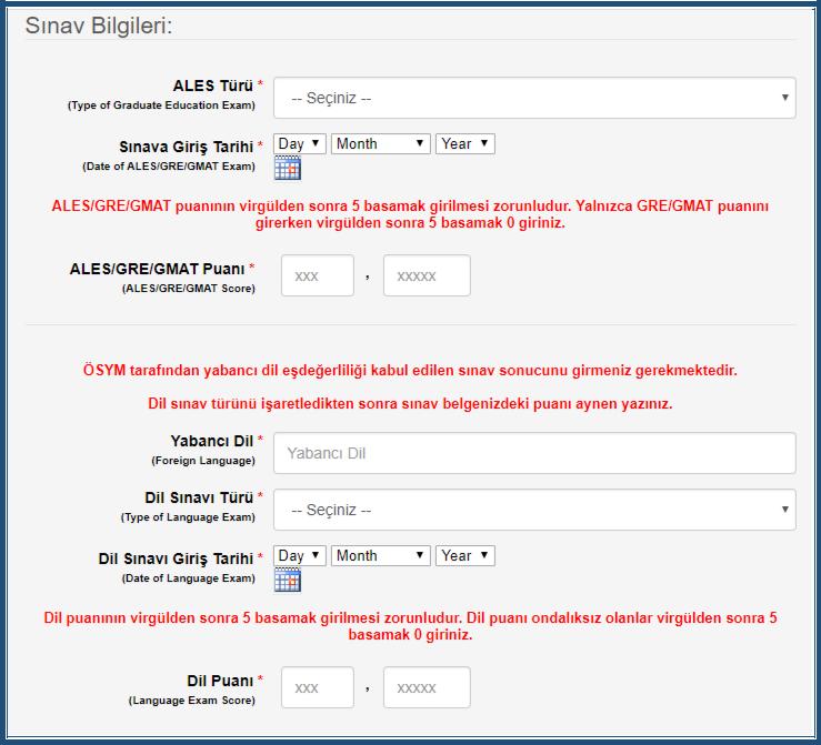 ALES VE YABANCI DİL PUANI