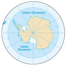Şekil Güney Okyanusu Arktik Okyanus: Buzullar ile kaplı olmasına rağmen Uluslararası Hidrografi Örgütü (IHO) tarafından okyanus olarak kabul edilmektedir. 15.558.
