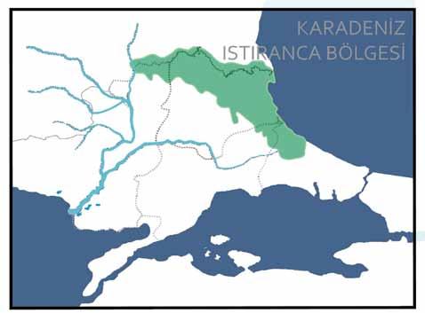 Karadeniz Istrancalar Bölgesi Karadeniz kıyıları ve Ergene Havzası nın kuzey sınırları arasında kalan Istranca Dağları, İğneada, Demirköy, Longoz Ormanları ve sulak alanları barındıran, Vize nin