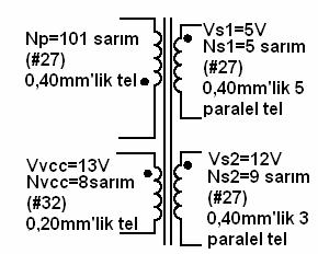 60 ve A sw2(b) = 0,00304cm 2 olarak bulunur. Elde edilen yeni değere göre paralel tel sayıları birincisi için 6, ikincisi için 3 olarak alınır.