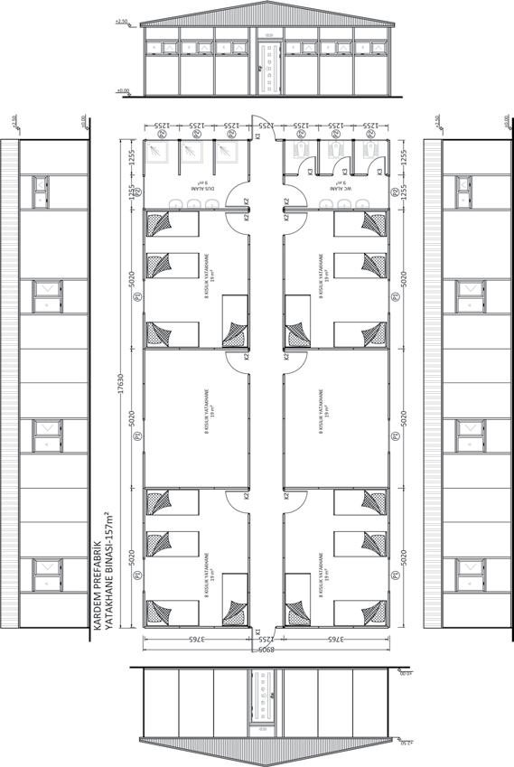 m 2  Dormitory