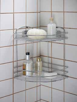 raf Ürün Ölçüleri: 24,5 x 15,5 x 50 cm Fest Bathroom Corner Shelf 2 shelves Special adhesive and