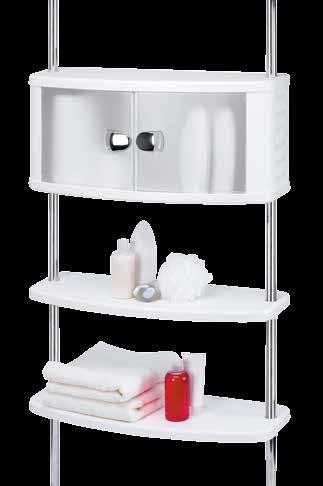 Bath Cabinets Banyo Dolapları Bath Cabinets Banyo Dolapları 22 23 B09 Bath Cabinet and Storage System Aluminium tubes Utilizes empty space above water tanks in bathroom No drilling required.