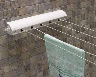 Çamaşır İpi Banyoda veya balkonlarda kullanılabilir Maksimum 4.
