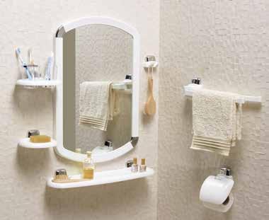 lacivert 029 Bathroom Set / 6 Pieces Includes: Towel ring, towel holder, toilet paper