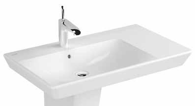 For 45, 70, 90 cm washbasins and countertop basin options, please refer to price list or vitra.com.tr. 45, 70 ve 90 cm lavabo ve tezgahüstü kullan m seçenekleri için fiyat listesi veya vitra.com.tr adresinden yararlanabilirsiniz.