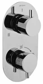 Aquaheat Built-in bath/shower mixer (thermostatic)/termostatik ankastre banyo bataryası Code/Kod: A47024EXP/A47024 Coating/Kaplama:
