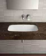 The special design of the washbasin facilitates access for wheel chair users and facilitates ease of use for