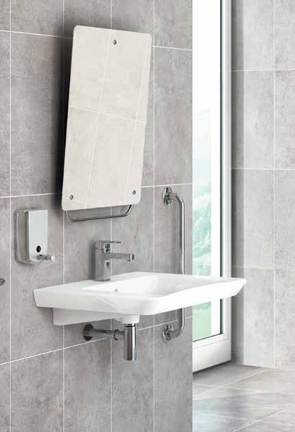 Solutions Focused on Comfort and Convenience Rahatlık ve Kolaylık Odaklı Çözümler While the S20 washbasin ensures ease of use with its large