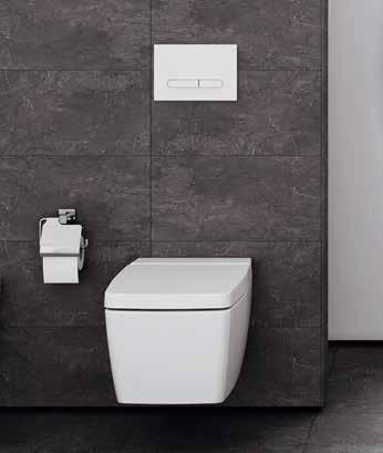 Water, Energy and Space Saving Products Tasarruflu Ürünler Concealed Cisterns Gömme Rezervuarlar The concealed cisterns developed by VitrA for distinctive bathrooms and walls add functionality, value