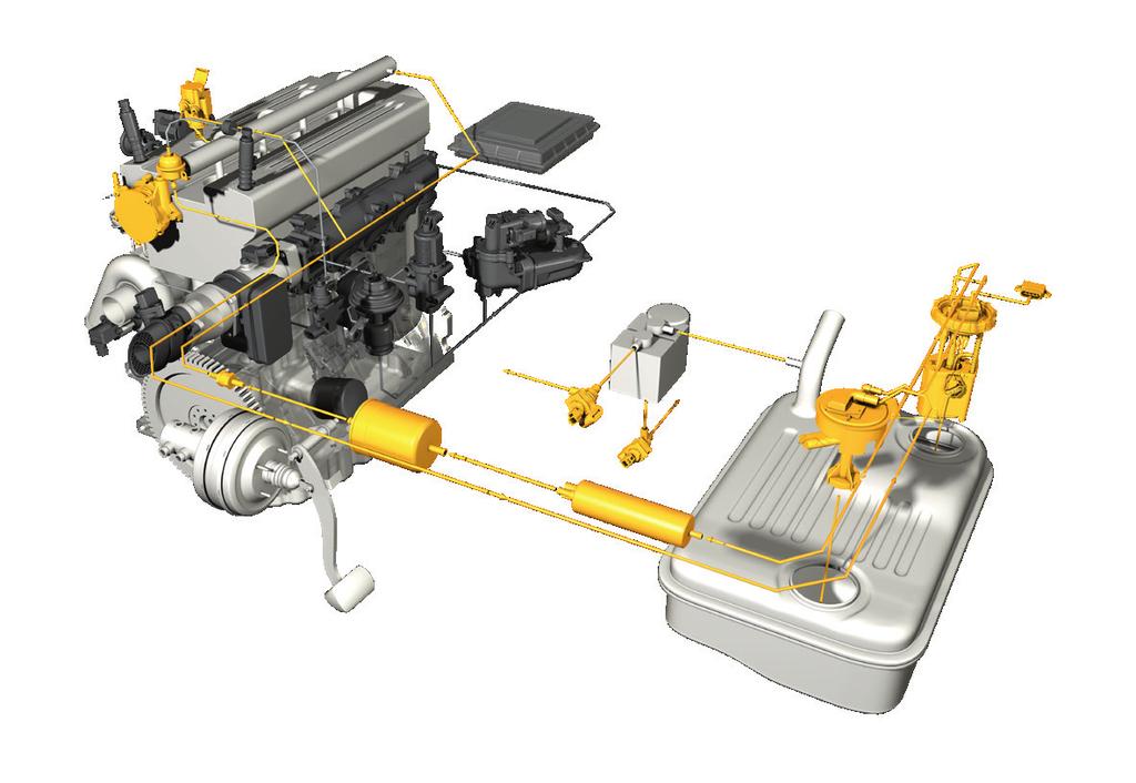 Motorservice, yakıt sistemi için vazgeçilemez bileşenlerden oluşan geniş bir ürün yelpazesini Pierburg kalitesiyle sunar.