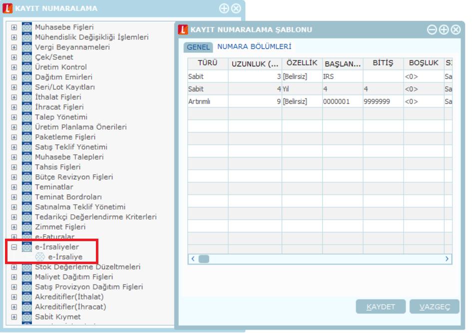 Sayfa : 8 / 35 Vergi Dairersi İşveren Bilgileri > Adı İşveren Bilgileri > Soyadı İşveren Bilgileri > TC Kimlik No İşveren Bilgileri > e-mail Adresi Sistem işletmeninde e-irsaliye seçimi yapıldığında,