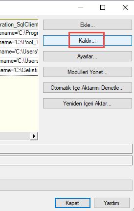 Temel Öğeler DigiPara Liftdesigner Poolmanager Varolan bir Veri