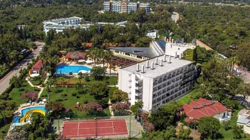 LABRANDA EXCELSIOR SİDE SERRA PARK HOTEL Odalar: 172 standart oda (2 yetişkin + 1 çocuk), 9 aile odası (2 yetişkin + 2 çocuk, 3 yetişkin +1 çocuk