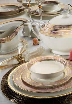 72 Parça Bone China Yemek Takımı 12 Adet Supla Tabak