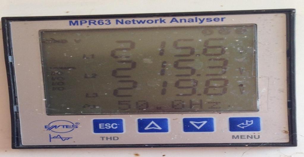 Elektrik Enerjisi İzleme Sistemi nde ölçüm yapılacak her bir elektrik motoru için 1 adet Enerji Analizörü, 1 adet Çevirici kullanılmıştır (Şekil 3.2).