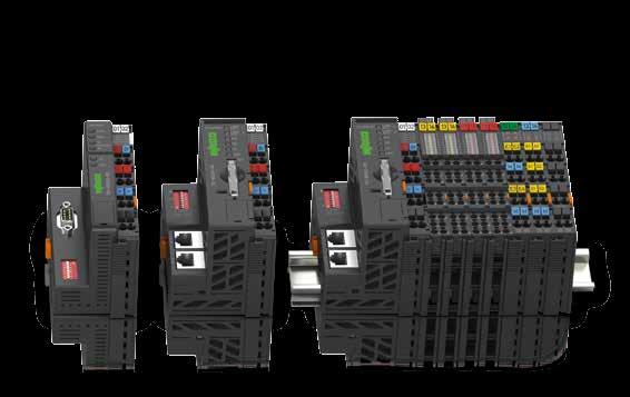Programlama WAGO-I/O-PRO Modüler Kontrolör WAGO SİSTEM 750 XTR RTU Koyu gri rengi ile 750 serisinden ayrılan 750