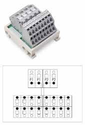 POTANSİYEL DAĞITICI MODÜLLER RAY MODÜLLERİ Ürün Kodu Açıklama Paket Birim Fiyat Potansiyel Dağıtıcı Ray Modülleri 830-800/000-302 1 potansiyel, 1x16mm 2 giriş, 6x2,5mm 2 çıkış, 12A