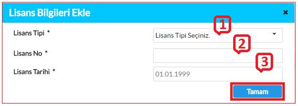 4-3 numaralı işlemde bildirilen adresin Posta Kodu yazılır. 5- İlgili adresin bulunduğu şehir listeden seçilir. 6- İlgili adresin bulunduğu ilçe listeden seçilir.