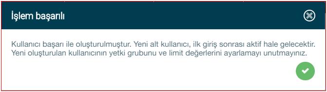 29: Yeni Alt Kullanıcı Ekle