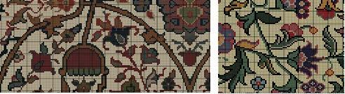 Üzüm salkımlı asmalar servilerle birlikte tasarlanabildiği gibi, tek başına da görülebilir (Bakır, 1999, 193-207).Asma yaprağı motifi Şekil 10 da verilmiştir. Sap Çıkması Şekil 10.