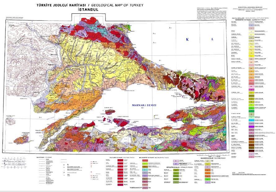 000 Ölçekli jeoloji haritası (MTA,