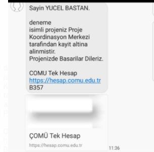 sonra onaya ilişkin bilgi E-Posta