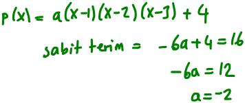 (1) = 10 olduğuna göre, P(x) polinomunun katsayıları toplamı kaçtır? 33.