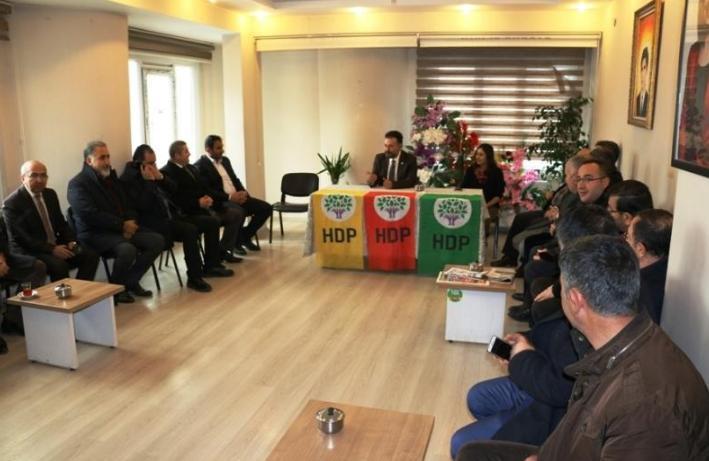 HDP ziyareti Halkların Demokratik Partisi Van İl Başkanlığı ziyaret