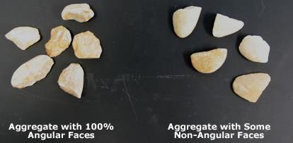 İri Agrega Tane Şekli & Yüzey Dokusu Değerlendirme Doku ve kenar yapısı kırılmış yüzler Aşağıdaki özelliklere sahip