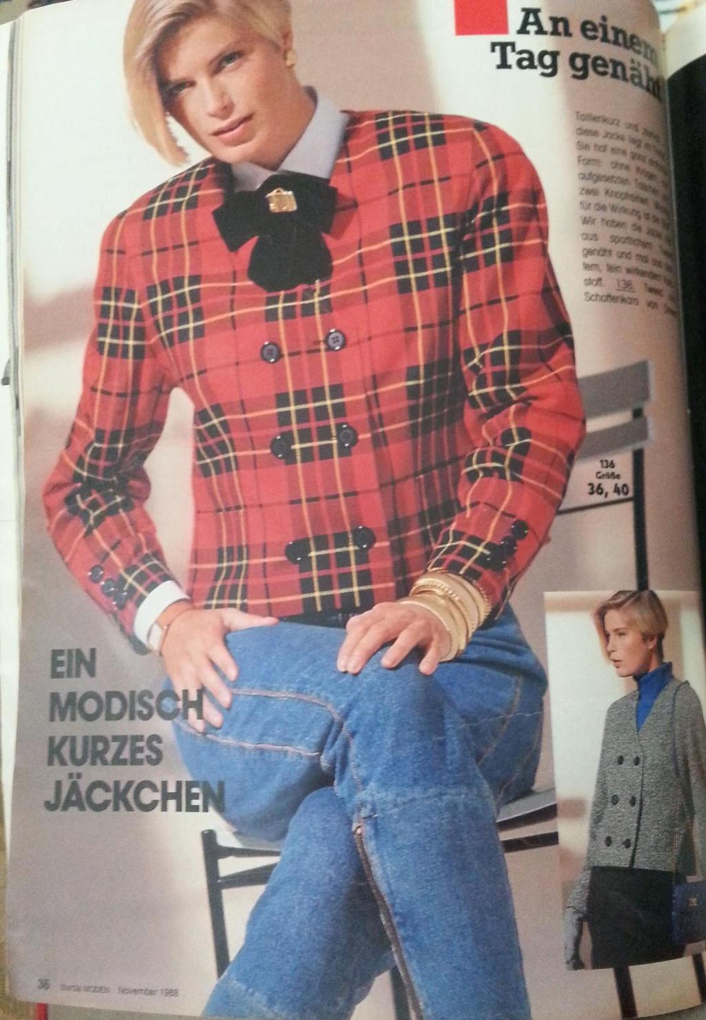 Kaynak: Burda Moden Dergisi 1988.Kasım Ayı Sayısı. Şekil 4. 2. 10: Aenne Burda. Kasım.1988 Burda dergisinde, bir günde dikilebilecek kolay kıyafetlerin sunumu sağlanmıştır.