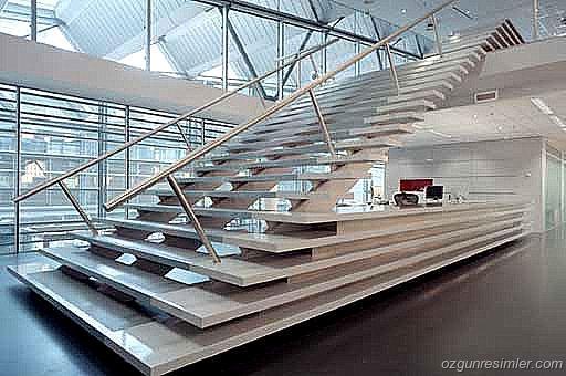Günümüzde merdivenler önemli bir mimari eleman