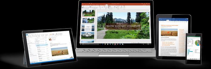 dokümanlarınızı (Word, Excel, PowerPoint vb.
