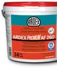 ARDEX PREMIUM AF 260 Tekstil ve Linolyum Kaplama Yapı tırıcısı ARDEX AF 230 Projeler için Halı Yapı tırıcısı ç mekanlarda, zeminde ç mekanlarda, duvarda ve zeminde ARDEX PREMIUM AF 260 uzun açıkta