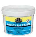 ARDEX R 1 nce Onarım Sıvası ARDEX R4 RAPID Universal Hızlı nce Sıva ARDEX F 3 Dolgu ve nce Yüzey Sıvası ARDURAPID -Effektli, çimento esaslı.