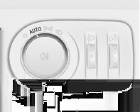 Otomatik far açma fonksiyonlu aydınlatma anahtarı Aydınlatma anahtarını çevirin: AUTO : otomatik far açma fonksiyonu: dış aydınlık koşullarına bağlı olarak farlar otomatik olarak açılır veya