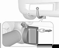 Sürüş ve kullanım 193 Römork fren kablo gözü Topuzlu bağlama çubuğu deliğe sıkıca oturmalıdır. Topuzlu bağlama çubuğu kilitli ve anahtarı çekip çıkarılmış olmalıdır.