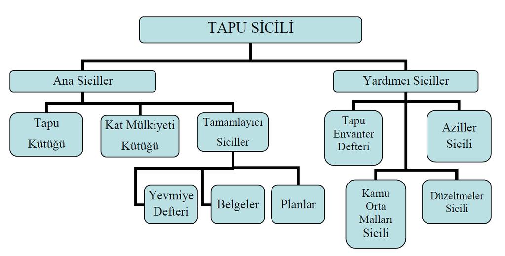 nlar Ana Siciller 6.1.1. Tapu Kütüğü Tapu sicilinin temel unsurudur. Köy veya mahalle esasına göre tutulan kütükte her taşınmaz, için bir sayfa ayrılmıştır.