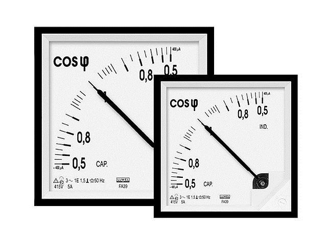 cosϕ ölçümü analog ve dijital cihazlarla yapılabilmektedir.
