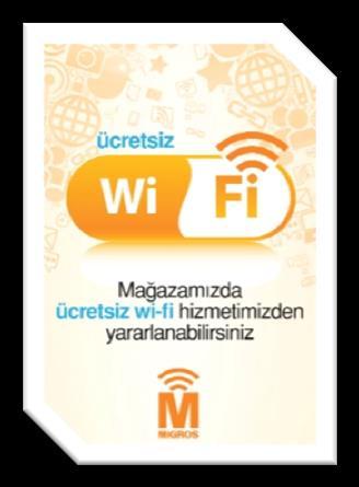 sırasında ücretsiz wireless internet erişimi Türkiye de bir ilk Büyük şehirlerde yaya trafiği ve turist potansiyeli yüksek 200 5M ve MMM mağazasında uygulanmakta