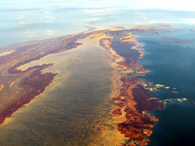 Şekil 2.2 Deep horizon petrol platformu kazası petrolün deniz yüzeyinde yayılımı ve kirliliği Şekil 2.