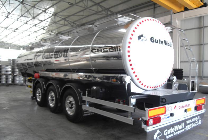 CASELLİ TREYLER PASLANMAZ KROM TANKER ÖZELLİKLERİ ÜST YAPI - Hacim 28.000 Lt-55.000 Lt hacimlerinde isteğe göre imal edilir. - Uzunluk 10.000 mm-12.