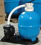PINA FILTER+PUMP SYSTEMS Compact systems with Mitra serie pump and Polyester sand filters with FRP base.