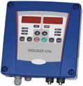 Calibrating by digital panel with buffer solutions. IP65 protected and flow controlled unit.