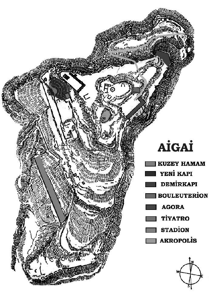 Resim 1: Aigai de yapıların
