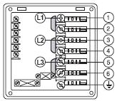 9 Güç kaynağı terminali ana kartını açın ve verilen jumperları aşağıdaki gibi takın: terminal 2 ve 4 arasındaki bir jumper ve terminal 4 ve 6 arasındaki başka bir jumper ı uygun bir güç kaynağı