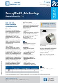 numarası: PI 1416 PI 1093 KS Permaglide P2 plain