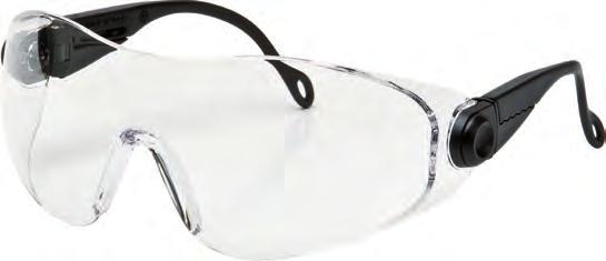 GÖZ KORUMA INVISIBLE NÖTRAL GÖZLÜK Ağırlık 32 g EN166 Uzunluğu ayarlanabilir gözlük sapları Koruma: Bozulma olmadan periferik görüş sağlayan monoblok lens.