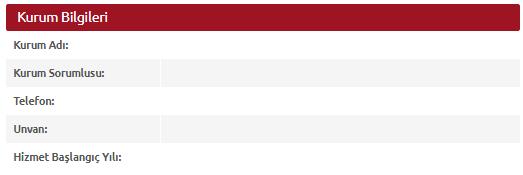 Bu bilgileriniz hatalı ise kurum yetkiliniz ile irtibata geçiniz.