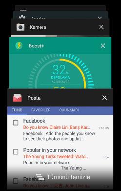 41 Yeni telefonunuzla ilk haftanız En son açılan uygulamalar arasında geçiş yapma HTC 10 üzerinde çoklu görevleri yerine getiriyorsanız ve farklı uygulamalar kullanıyorsanız, en son açtığınız